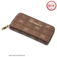 michael kors logo monogram groot bruin portefeuilles Handtassen Winkels hk3u8412